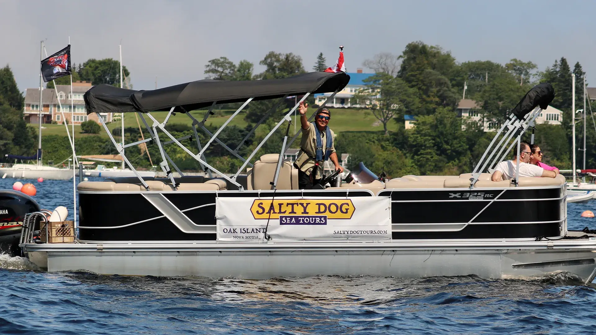 Salty Dog Sea Tours cruising through Mahone Bay