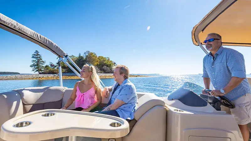 Small group enjoying a private charter on Mahone Bay